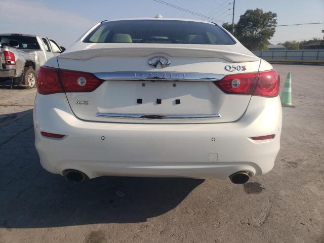 JN1BV7AR0FM406655 - 2015 INFINITI Q50 BASE WHITE photo 6