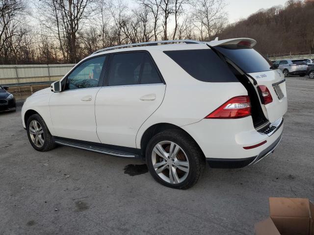 4JGDA5HB8EA286372 - 2014 MERCEDES-BENZ ML 350 4MATIC WHITE photo 2