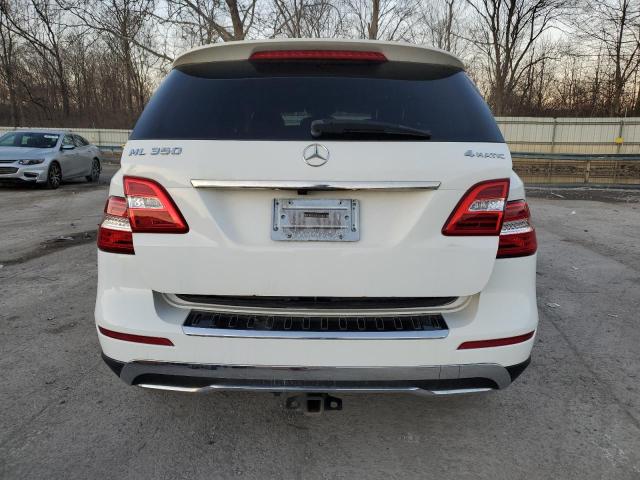 4JGDA5HB8EA286372 - 2014 MERCEDES-BENZ ML 350 4MATIC WHITE photo 6