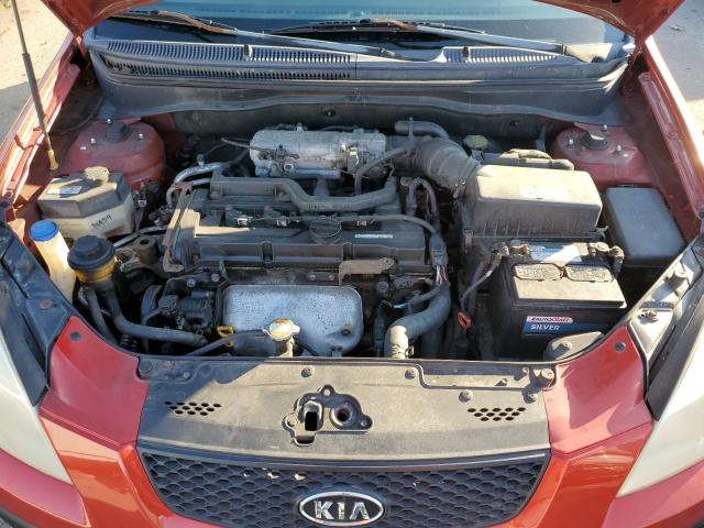 KNADE163X76222950 - 2007 KIA RIO 5 SX RED photo 11