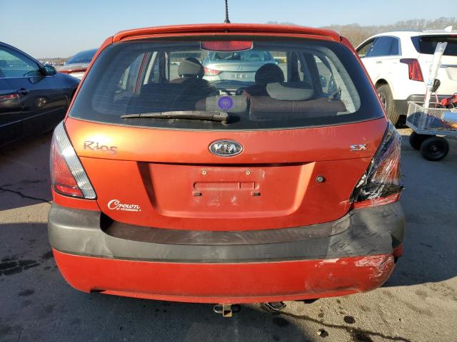 KNADE163X76222950 - 2007 KIA RIO 5 SX RED photo 6