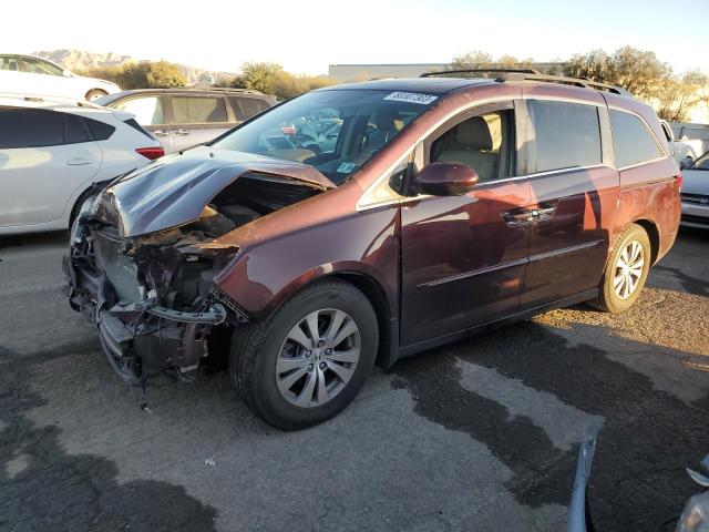 5FNRL5H67EB125879 - 2014 HONDA ODYSSEY EXL MAROON photo 1