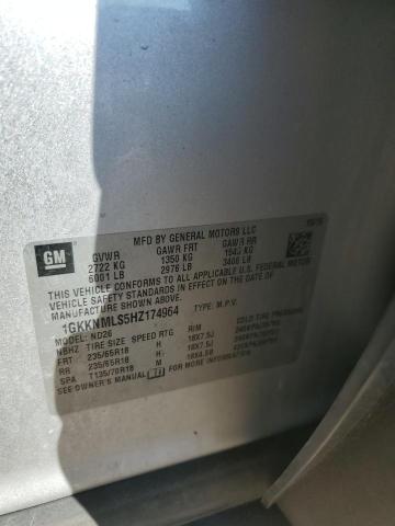 1GKKNMLS5HZ174964 - 2017 GMC ACADIA SLT-1 银色 照片 13