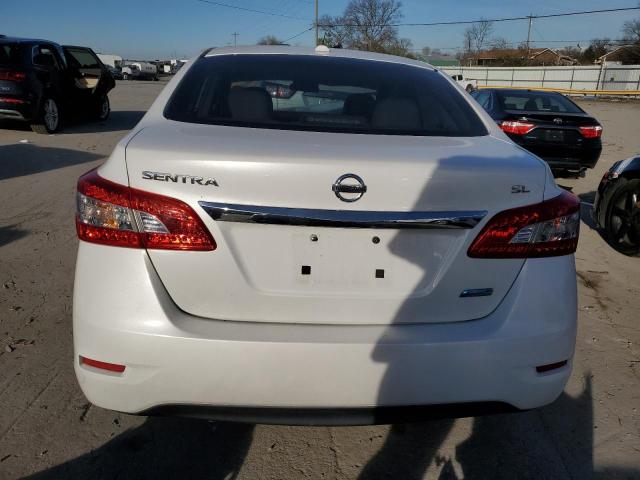 3N1AB7AP3DL661794 - 2013 NISSAN SENTRA S WHITE photo 6