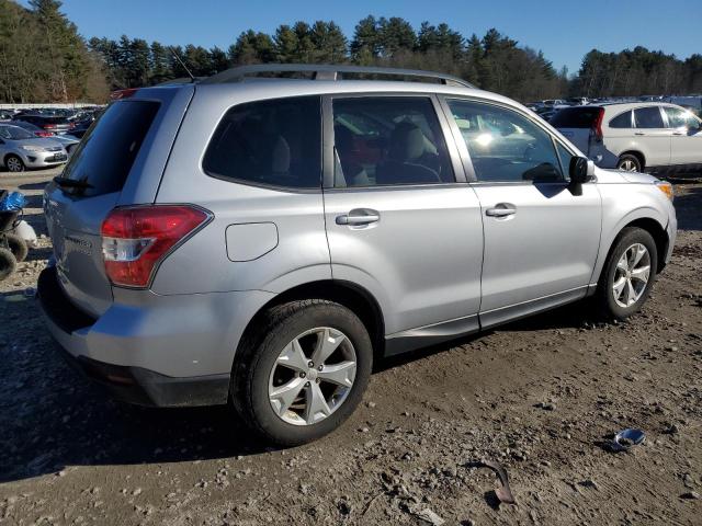 JF2SJADC3FH818348 - 2015 SUBARU FORESTER 2.5I PREMIUM SILVER photo 3