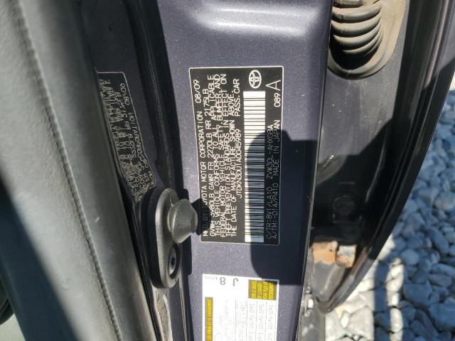 JTDKN3DU1A0045989 - 2010 TOYOTA PRIUS ნაცრისფერი ფოტო 13