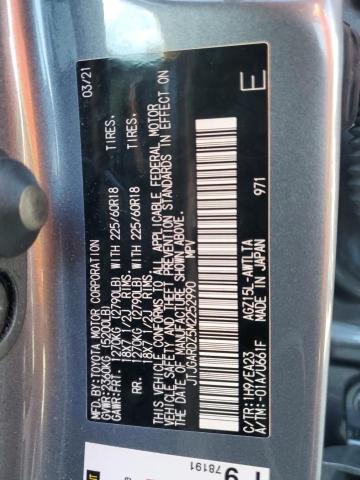 JTJGARDZ5M2252990 - 2021 LEXUS NX 300 BASE ნაცრისფერი ფოტო 13