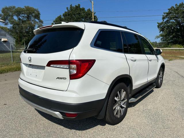 5FNYF6H50NB018186 - 2022 HONDA PILOT EXL WHITE photo 4