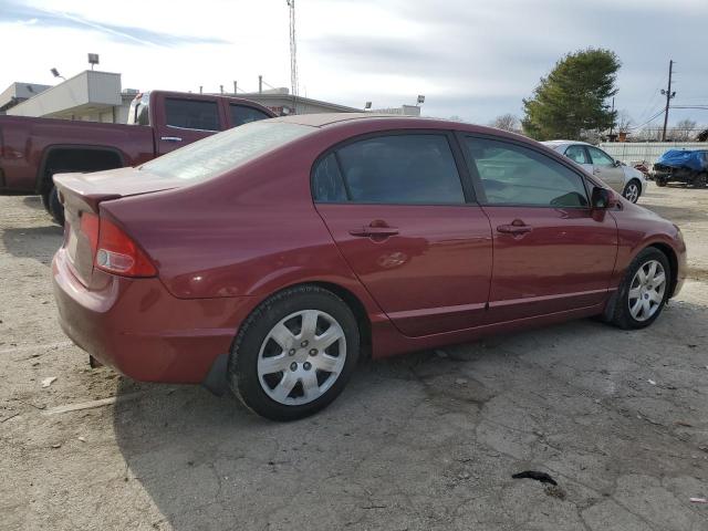 1HGFA16558L081475 - 2008 HONDA CIVIC LX RED photo 3