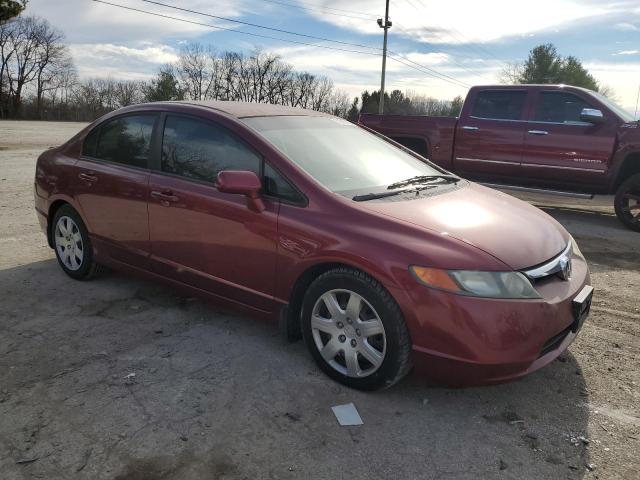 1HGFA16558L081475 - 2008 HONDA CIVIC LX RED photo 4