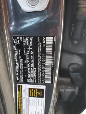 4JGDA5HB6FA615359 - 2015 MERCEDES-BENZ ML 350 4MATIC BLUE photo 13