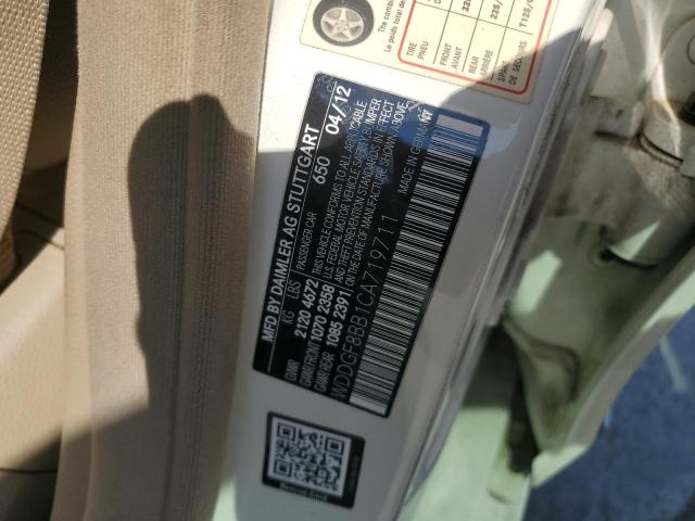 WDDGF8BB1CA719711 - 2012 MERCEDES-BENZ C 300 4MATIC WHITE photo 12