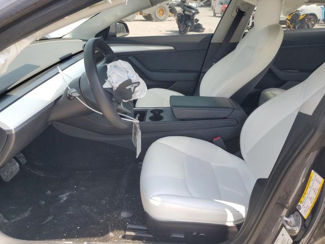 5YJ3E1EB4NF261638 - 2022 TESLA MODEL 3 رمادي صورة 7
