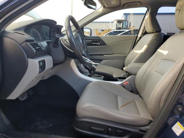 1HGCR2F8XEA191991 - 2014 HONDA ACCORD EXL BLUE photo 7