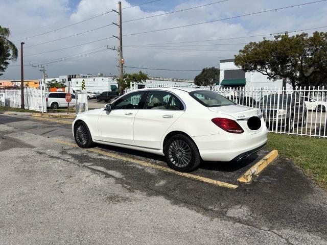 55SWF4KB4FU027077 - 2015 MERCEDES-BENZ C 300 4MATIC WHITE photo 3