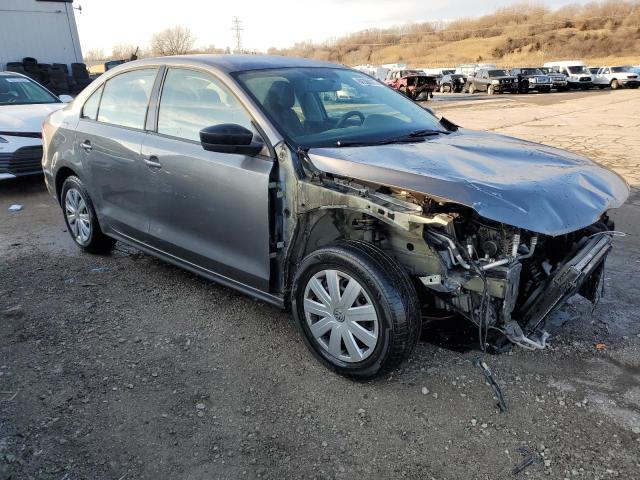 3VW2K7AJ2EM361458 - 2014 VOLKSWAGEN JETTA BASE GRAY photo 4