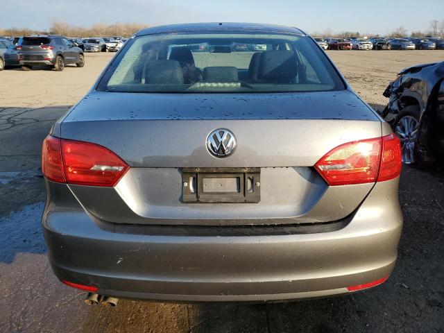 3VW2K7AJ2EM361458 - 2014 VOLKSWAGEN JETTA BASE GRAY photo 6