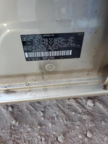 JTMKF4DV3C5049141 - 2012 TOYOTA RAV4 GOLD photo 12