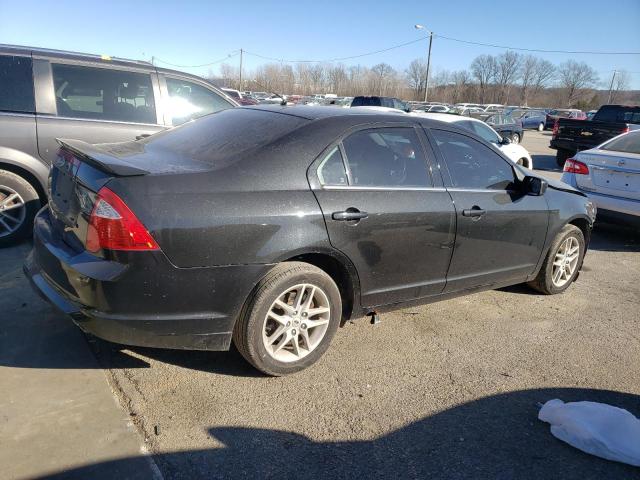 3FAHP0HA4BR105032 - 2011 FORD FUSION SE BLACK photo 3