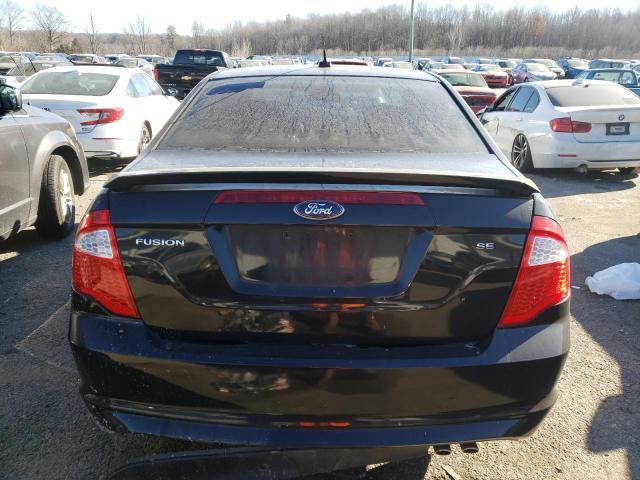 3FAHP0HA4BR105032 - 2011 FORD FUSION SE BLACK photo 6