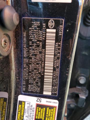 4T1B11HK4JU569506 - 2018 TOYOTA CAMRY L BLACK photo 12