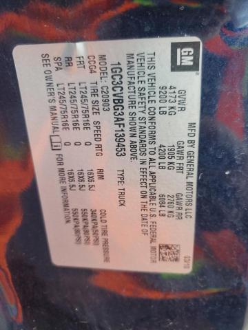 1GC3CVBG3AF139453 - 2010 CHEVROLET SILVERADO C2500 HEAVY DUTY BLUE photo 12