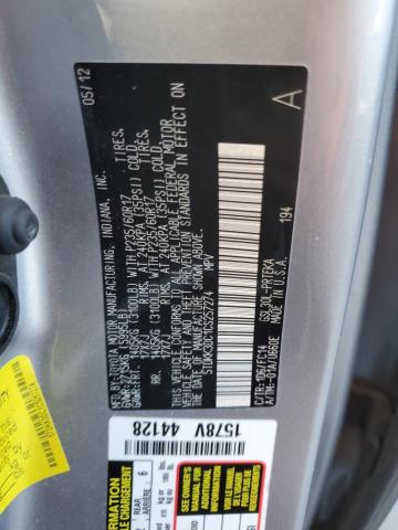 5TDKK3DC1CS257274 - 2012 TOYOTA SIENNA LE SILVER photo 14