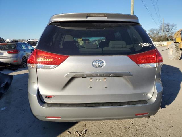 5TDKK3DC1CS257274 - 2012 TOYOTA SIENNA LE SILVER photo 6