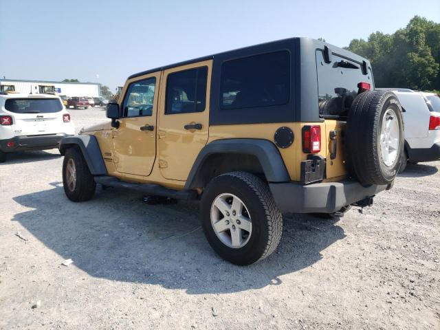 1C4BJWDG4DL660966 - 2013 JEEP WRANGLER U SPORT TAN photo 2