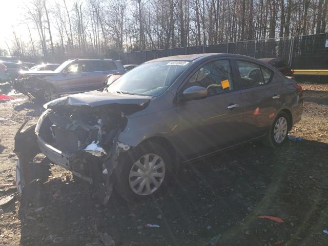 3N1CN7AP0FL818376 - 2015 NISSAN VERSA S GRAY photo 1