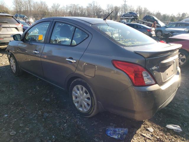 3N1CN7AP0FL818376 - 2015 NISSAN VERSA S GRAY photo 2