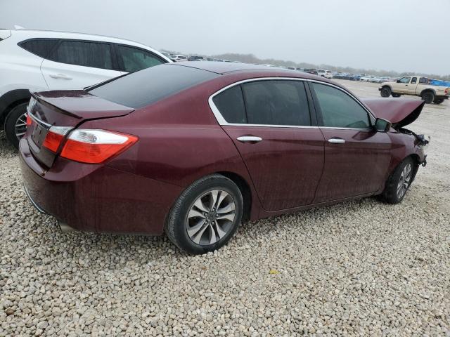 1HGCR2F3XDA171629 - 2013 HONDA ACCORD LX MAROON photo 3