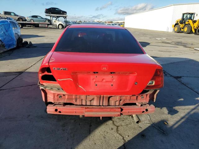 1HGEM22952L058478 - 2002 HONDA CIVIC EX RED photo 6