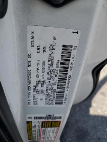 5TFRX5GN5GX071858 - 2016 TOYT TACOMA ACCESS CAB أبيض صورة 12