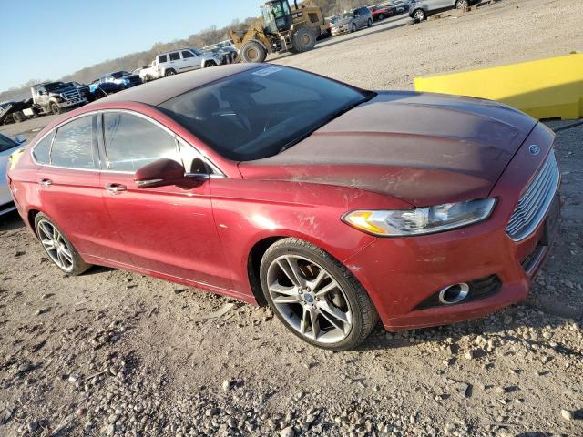 3FA6P0K96DR144780 - 2013 FORD FUSION TITANIUM RED photo 4