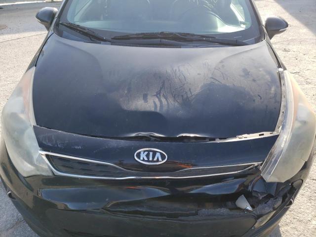 KNADN5A35C6064820 - 2012 KIA RIO EX BLACK photo 11