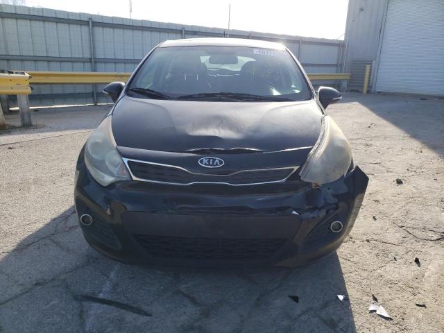 KNADN5A35C6064820 - 2012 KIA RIO EX BLACK photo 5