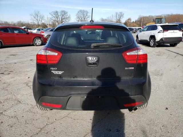 KNADN5A35C6064820 - 2012 KIA RIO EX BLACK photo 6