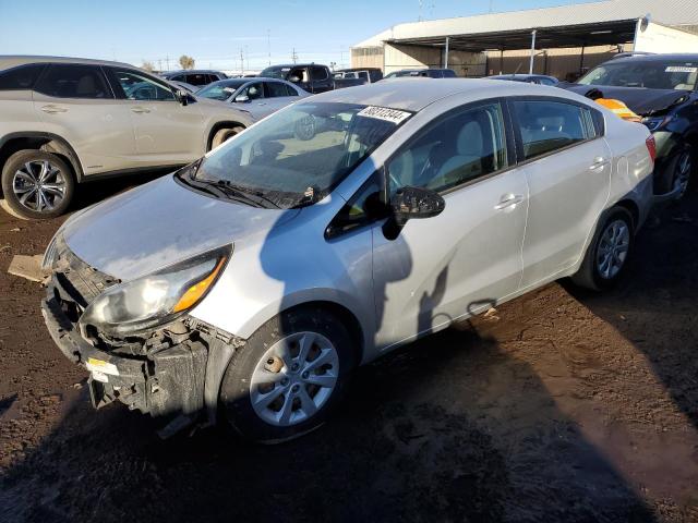 KNADM4A32E6361477 - 2014 KIA RIO LX WHITE photo 1