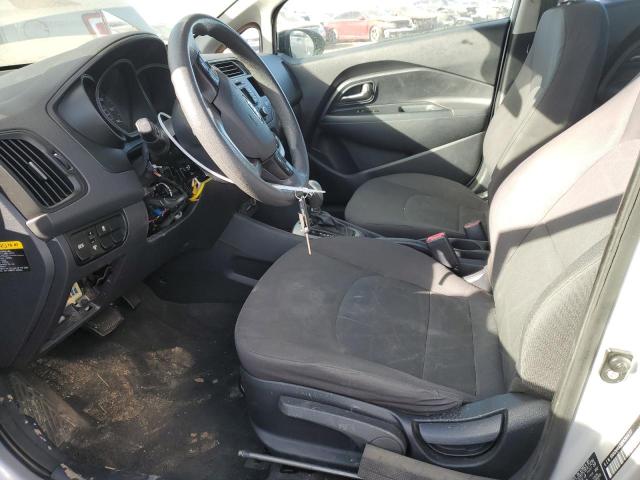 KNADM4A32E6361477 - 2014 KIA RIO LX WHITE photo 7