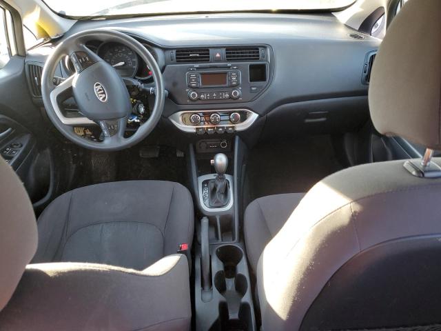 KNADM4A32E6361477 - 2014 KIA RIO LX WHITE photo 8