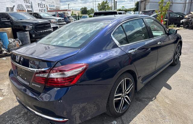 1HGCR2F52HA248100 - 2017 HONDA ACCORD SPORT ლურჯი ფოტო 4