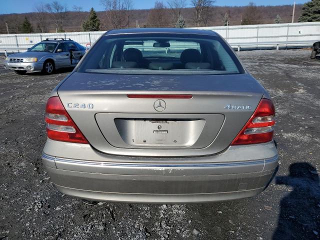 WDBRF81JX4F519764 - 2004 MERCEDES-BENZ C 240 4MATIC GRAY photo 6