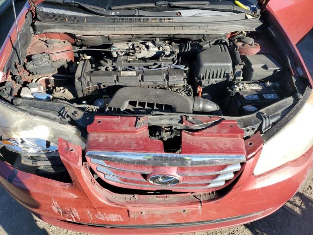 KMHDU4AD3AU977945 - 2010 HYUNDAI ELANTRA BLUE RED photo 11