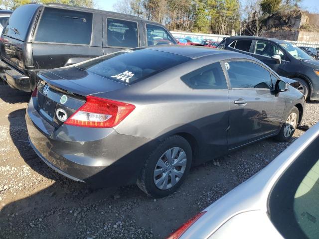 2HGFG3B52CH517480 - 2012 HONDA CIVIC LX GRAY photo 3