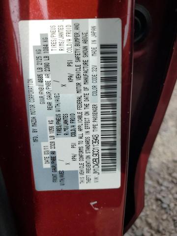 JM1CW2BL9C0113948 - 2012 MAZDA 5 BURGUNDY photo 14