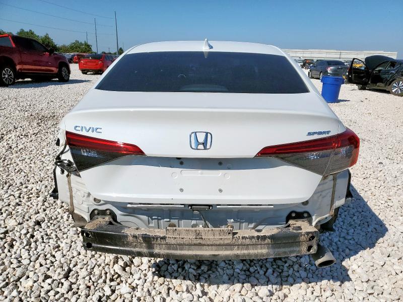 2HGFE2F56PH547291 - 2023 HONDA CIVIC SPORT WHITE photo 6