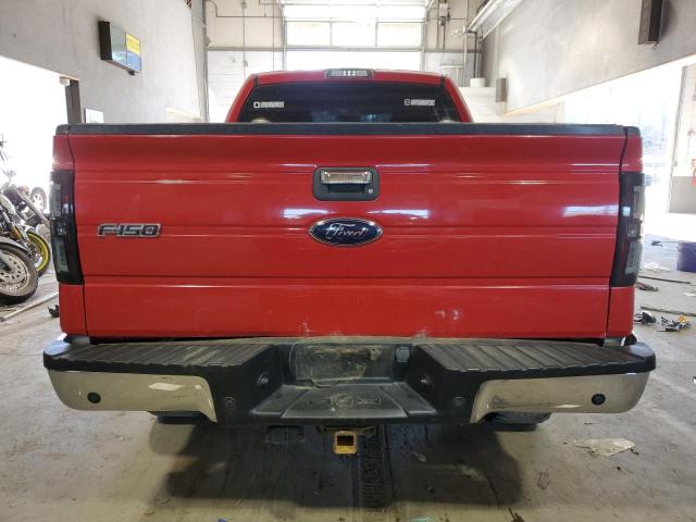 1FTEX1E80AFA87404 - 2010 FORD F150 SUPER CAB RED photo 6