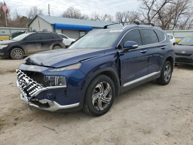 5NMS34AJ3MH359511 - 2021 HYUNDAI SANTA FE SEL BLUE photo 1