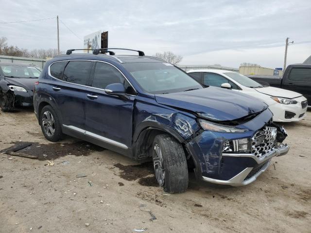 5NMS34AJ3MH359511 - 2021 HYUNDAI SANTA FE SEL BLUE photo 4